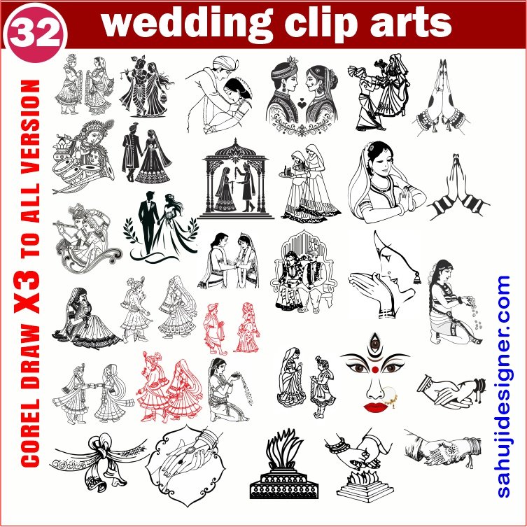 Latest And wedding clipart packge