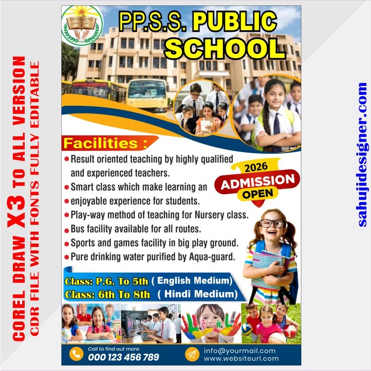 Latest And Best School Handbill & Pumplate Banner Design CDR File